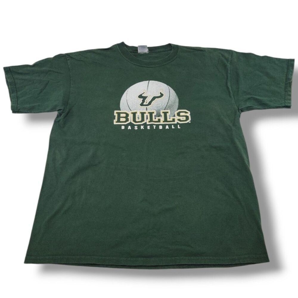 Vintage Perrin T-Shirt Size XL The University Of South Florida Bulls Basketball
